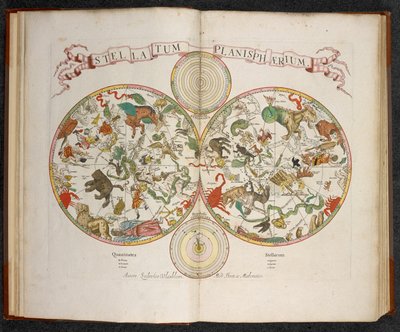 Stellatum Planisphaerium, Un planisfero con segni dello Zodiaco da Dutch School