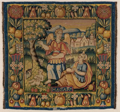 Arazzo, Agar e Ismaele, realizzato ad Amsterdam, Olanda o Amburgo, Germania, inizio XVII secolo da Dutch School