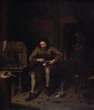 Il calzolaio, c.1675 da Dutch School