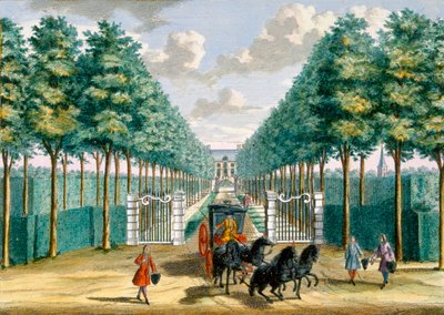 Vista della casa Velserbeek dal vialetto e dall