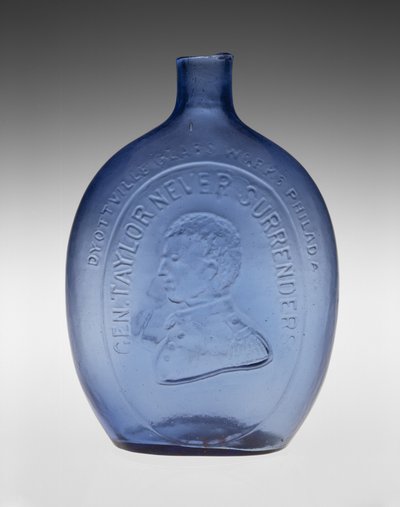 Fiaschetta figurata da Dyottville Glass Works