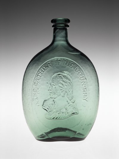 Fiaschetta Figurata, c. 1848 da Dyottville Glass Works