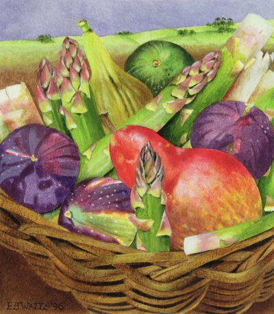 Pera Rossa con Fichi e Asparagi, 1996 da E.B. Watts
