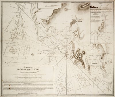 La strada e il porto di St. John nell