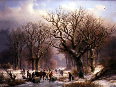 Paesaggio invernale da E.J. and Klombeck J.B. Verboeckhoven