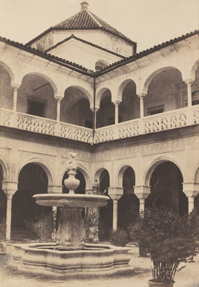 Spagna. Siviglia, Cortile della Casa del Duca di Medina Celi detta Casa di Pilato da E.K. Tenison