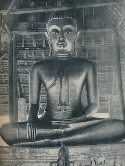 Gloria del Santuario Centrale nel Wat Suthat, Bangkok, c1935 da ENA
