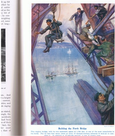 Costruzione del ponte di Forth, illustrazione da 