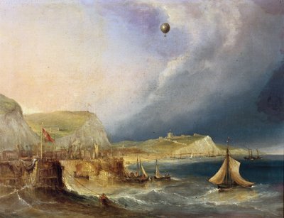 La Prima Traversata in Mongolfiera, 7 gennaio 1785 da E.W. Cocks