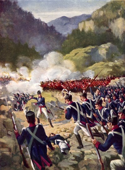 La battaglia di Busaco, 1810 da E. A. Dyer