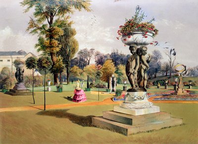 Il Giardino della Terrazza, Woburn Abbey, Berkshire da E Adveno Brooke