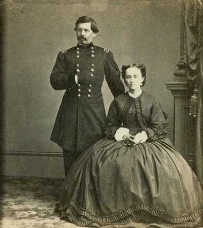Il Maggior Generale George B. McClellan e sua moglie, pubblicato da Anthony