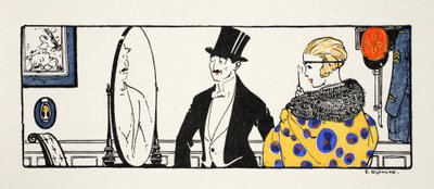 Riflessioni - una nuova vita (stampa pochoir) da E. Blanche