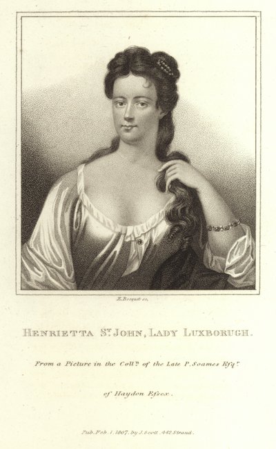 Henrietta St John Lady Luxborough da E. Bocquet