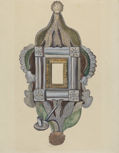 Applique con specchio, 1935-1942 da E. Boyd
