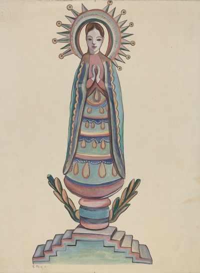 Nuovo Messico, Bulto, figura in legno policroma da E. Boyd