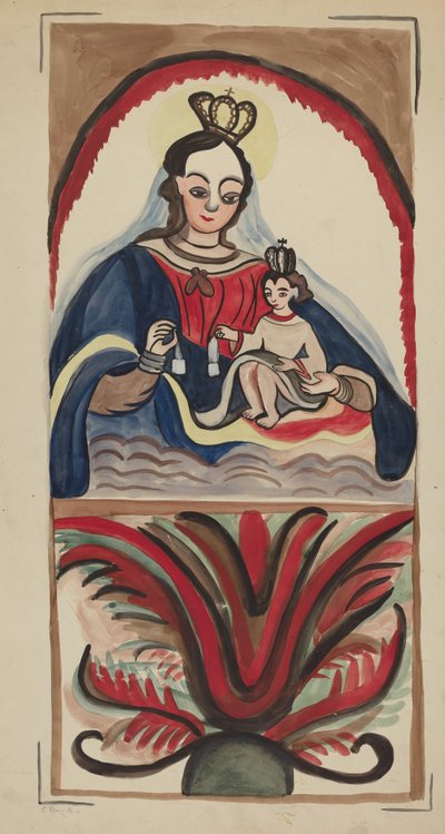 Retablo - Vergine e Bambino da E. Boyd