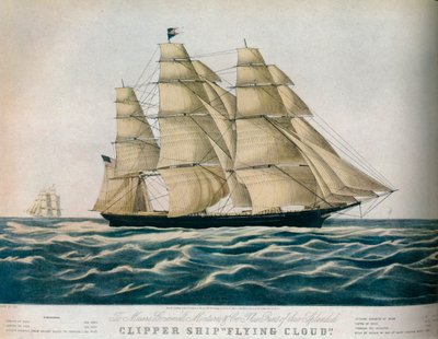 Clipper Ship: Flying Cloud, 1852 da E Brown Jr