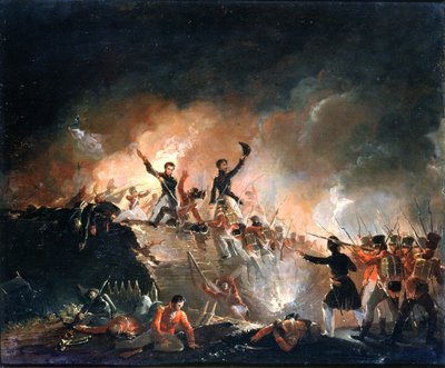 Repulsione dei britannici a Fort Erie, 15 agosto 1814, 1840 da E. C. Watmough