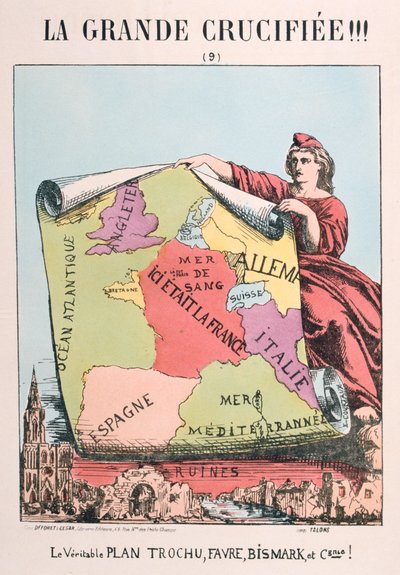 Allegoria della Francia Repubblicana, 1871 da E. Courtaux