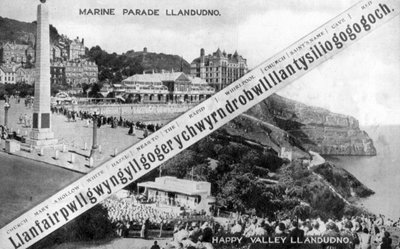 Happy Valley e Marine Parade, Llandudno da E. Dennis