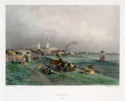 Harwich, Essex, XIX secolo da E. Finden