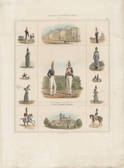 Il reggimento della guardia Pavlovsky, 1840 da E. Gilbertson