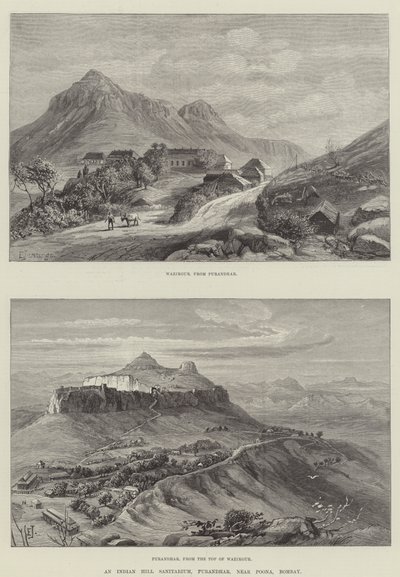 Un sanatorio collinare indiano, Purandhar, vicino a Poona, Bombay da E. Jennings