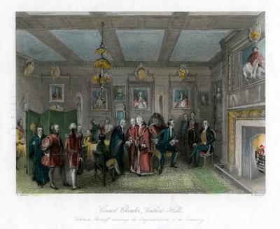 Sala del consiglio, Vintners Hall, Città di Londra da E. Redclyffe