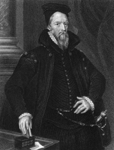 Ambrose Dudley, 3° conte di Warwick, m. 1589, 1825 da E. Scriven