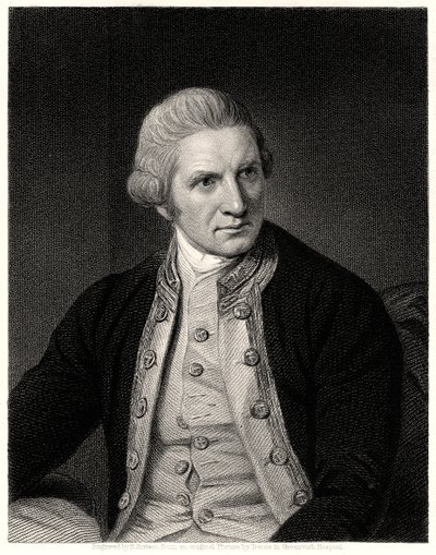 Capitano Cook, XIX secolo da E. Scriven