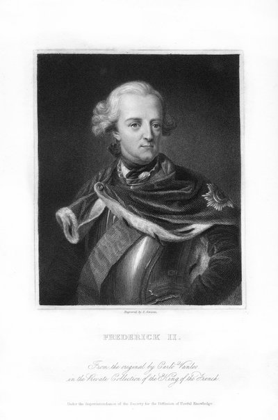 Federico il Grande, Re di Prussia, 1836 da E. Scriven