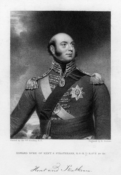 Principe Edoardo Augusto 1767-1820, Duca di Kent e Strathearn, XIX secolo da E. Scriven