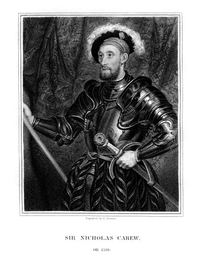 Sir Nicholas Carew, 1823 da E. Scriven