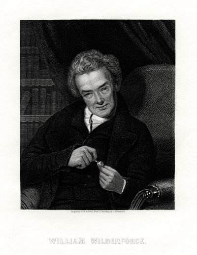 William Wilberforce, attivista inglese contro la schiavitù, XIX secolo da E. Scriven