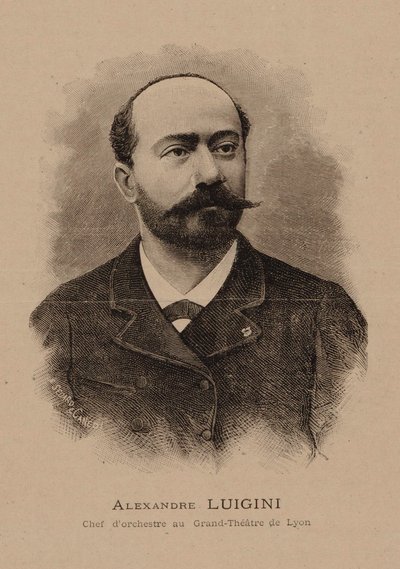 Ritratto del compositore Alexandre Luigini da E. Sédard