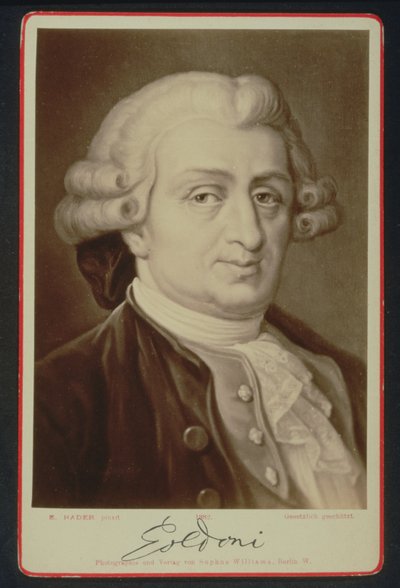 Ritratto di Carlo Goldoni (1707-93) da E. after Hadler