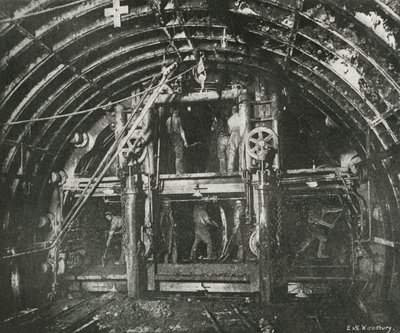 Scavando il tunnel per la Waterloo and City Railway da E. and S. Woodbury