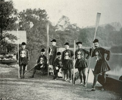 I barcaioli di Sua Maestà, c1897 da E. and S. Woodbury