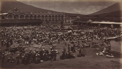 Piazza e Palazzo del Viceré-Antigua de Guatemala, 1877 da Eadweard Muybridge