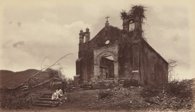 Rovine della Chiesa di San Miguel, Panama, 1877 da Eadweard Muybridge