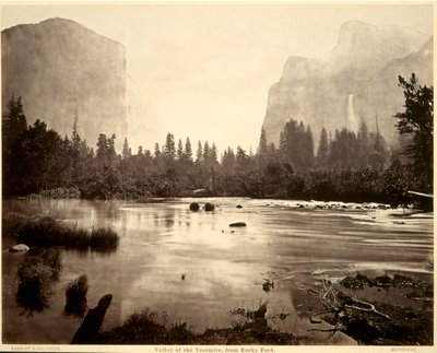 Valle dello Yosemite, da Rocky Ford da Eadweard Muybridge