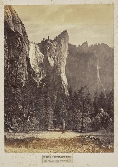 Valle di Yo-Sem-i-te, California. La valle da Pohono Meadows da Eadweard J. Muybridge