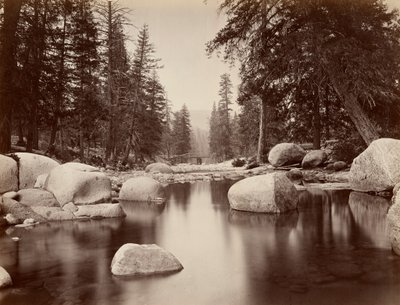 Clark & Moore, fiume Merced, Yosemite da Eadweard Muybridge
