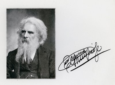 Eadweard Muybridge, ritratto e firma da Eadweard Muybridge