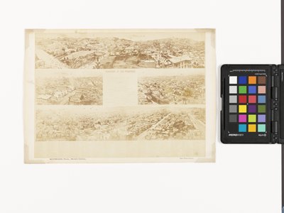 Chiave del panorama di San Francisco, dalla collina di California Street da Eadweard Muybridge