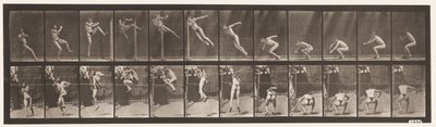 Saltare; Corsa con salto alto da Eadweard Muybridge
