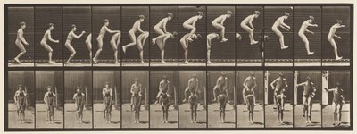 Tavola 168. Saltare; Sopra la schiena di un ragazzo (Salto della rana) da Eadweard Muybridge