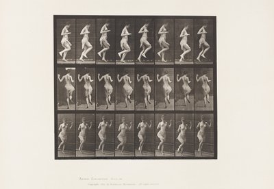 Tavola 185. Saltare sul piede sinistro, 1885 da Eadweard Muybridge