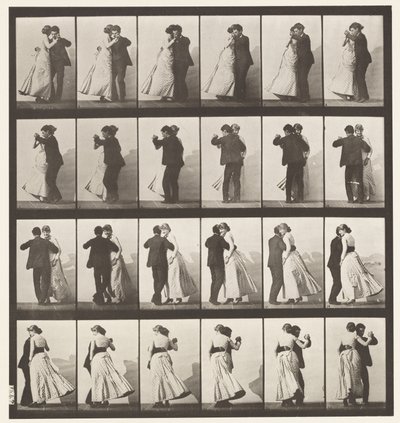 Ballare il valzer, due modelli da Eadweard Muybridge